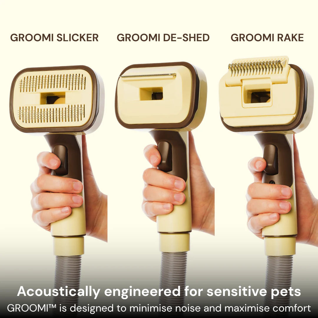 Yomi&GROOMI™ 3-In-1 Vacuum Pet Brush